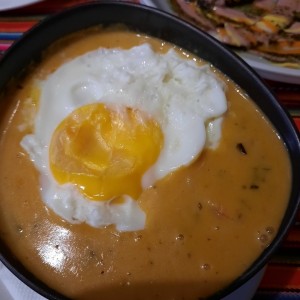 cazuela de Camarones