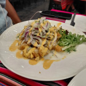 Entradas Calientes - Ceviche Frito