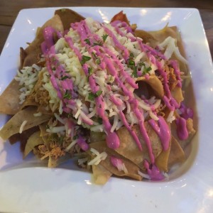 nachos de pollo