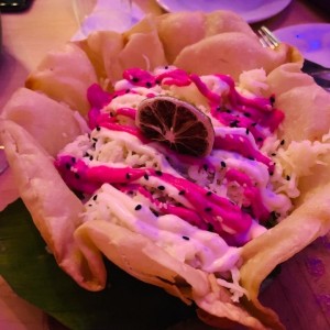 crunchy de taco con relleno pollo