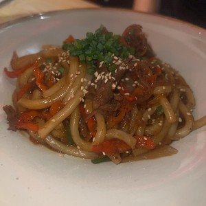 Mongolian beef udon