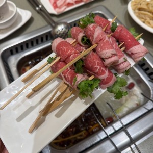 Carne con cilantro