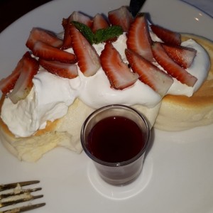Panckakes con fresas