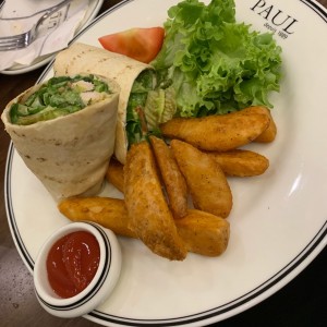 wrap de pollo