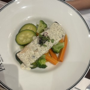salmon y verduras