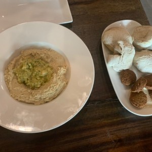 Falafel con babaganoush