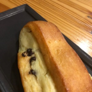 brioche de chocolate y crema