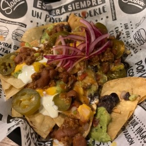 nachos con carne