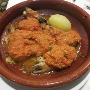 Langostinos con salsa de langosta