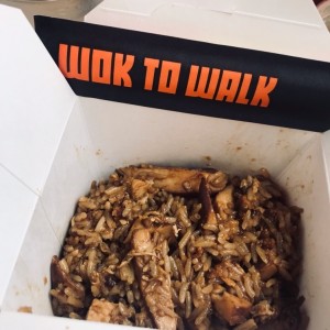 arroz frito de pollo sin vegetales