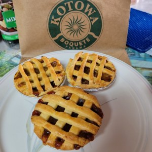 Tartaleta de guayaba y de manzana