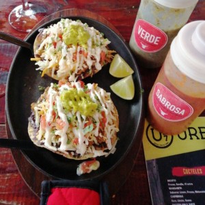 tostada de sudadero y al pastor