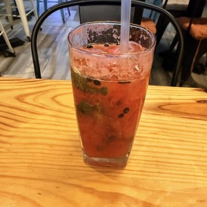 Limon, menta y sandía, refrescante 