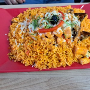 arroz con camarones