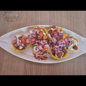 patacones rellenos puerco y queso