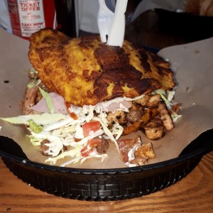 patacones triple haci era la primera ves excelente sin MOSTAZA 