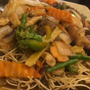 fideos de carne