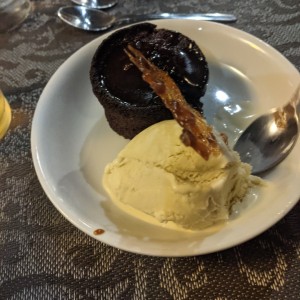 Dulce de chocolate con whisky