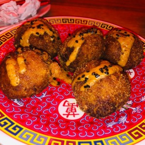 croquetas de camote & pork belly
