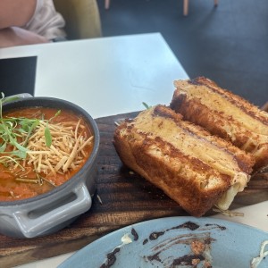 CHEESE SANDWICH + TOMATO SOUP