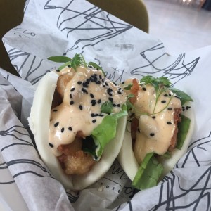 Bao de langostinos