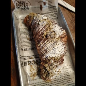 Croissant de pistacho y crema