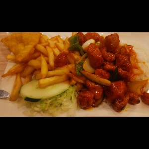 Costillas de cerdo agridulce 