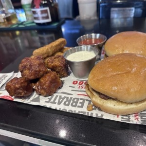 Burger platter