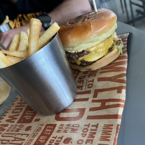 Double cheese burger 