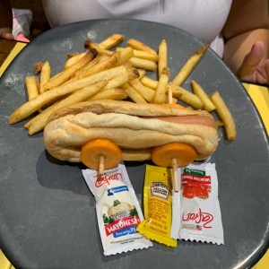 menu kids hot dog