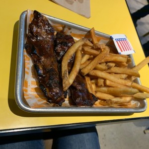 Costillitas menu kids.