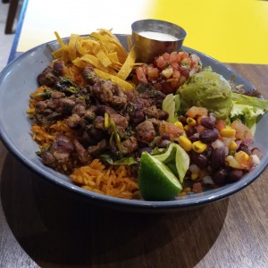 bowl de Steak con arroz