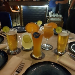 Cerveza belga, mexicana, limonada