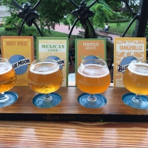 tasting beer