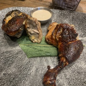 Smoked Half jerk chicken