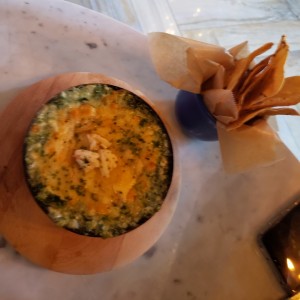 Dip de Espinacas y cangrejo