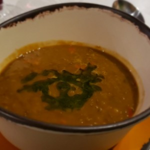 Sopa de lentejas 