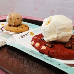 Vainilla+red velvet y chocolate +chocolate chips