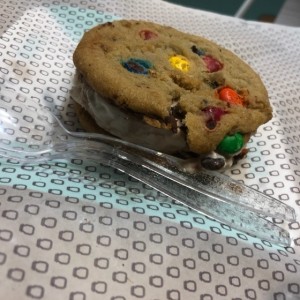 Sandwich de helado y galletas de mm