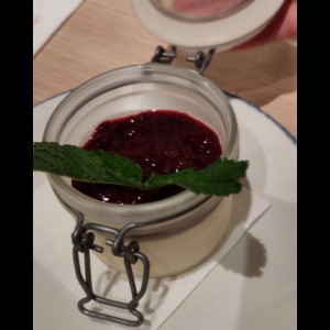 Panacotta frutos del bosque
