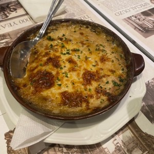 Hongos gratinados