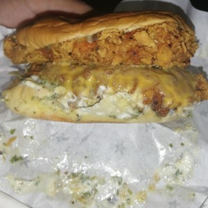 Sanwich doble de pollo con xtra queso