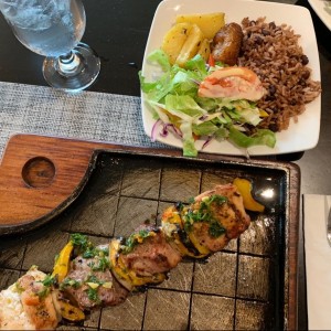 Brocheta de pollo