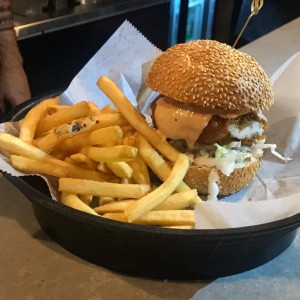 hamburguesa de pollo