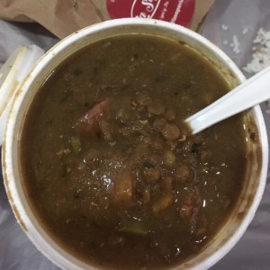 sopa de lentejas