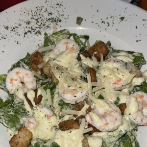 Ensalda cesar con camarones