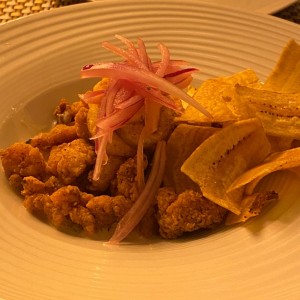 Ceviche frito!