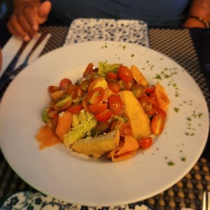 Ceasar Salad with Salmon very delicious!