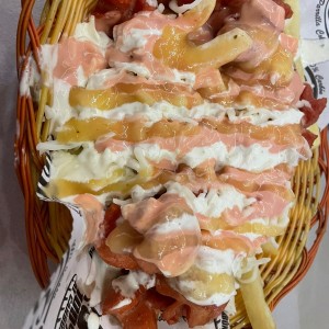 Salchipapas tradicionales