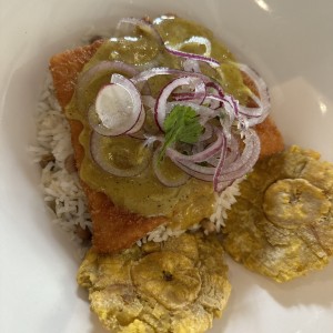 Corvina en salsa curry